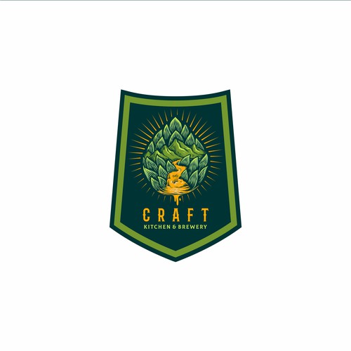 Heritage logo with the title 'Craft Kitchen & Brewery'