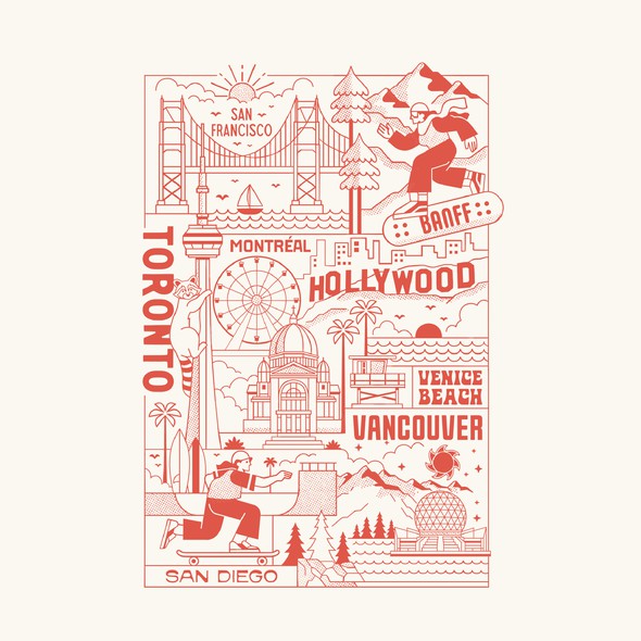 T-shirt with the title 'Samesun Hostel'