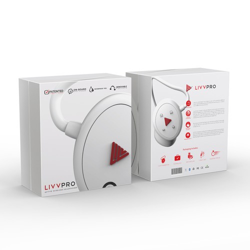 Simple packaging with the title 'Livvpro Box Design'