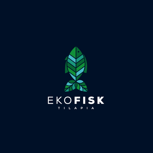 Fish brand with the title 'Logo for Ekofisk'