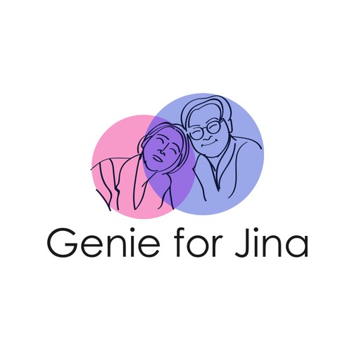 Love brand with the title 'Design a brand identity and logo of Genie and his wife Jina'