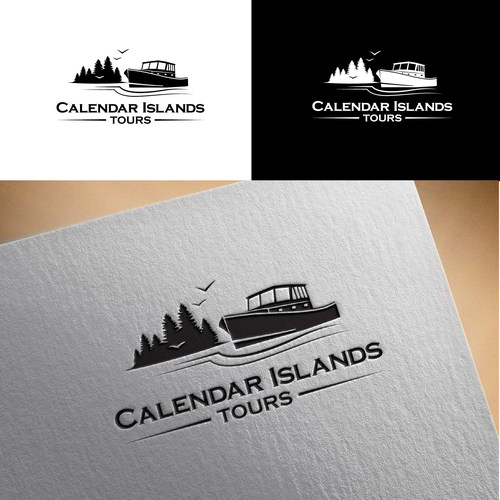 Tourism brand with the title 'Concept for tours in Maine'