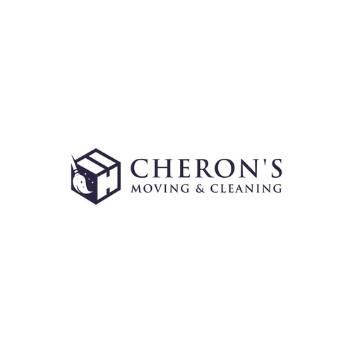 Cleaner logo with the title 'Cheron's Moving & Cleaning'
