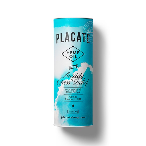 Hemp packaging with the title 'Hemp Oil Label'