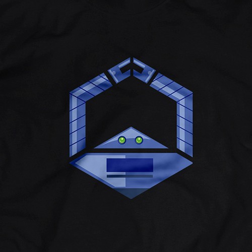 Robot t-shirt with the title 'T-shirt design '