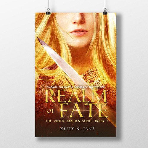 Warrior book cover with the title 'Realm of Fate: the Viking Maiden series book 3'