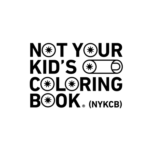 Title design with the title 'Logo for adult coloring book'