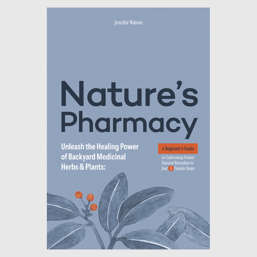 Flower book cover with the title 'Natures' Pharmacy'