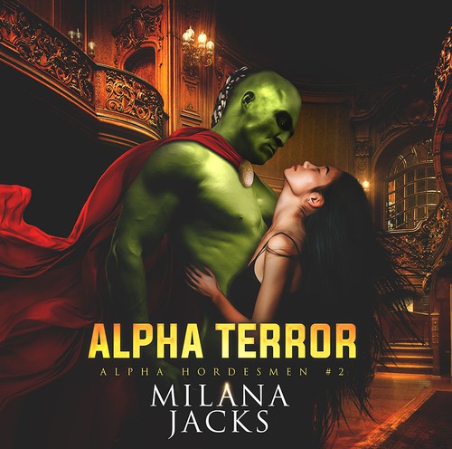 Dystopian book cover with the title ''Alpha Terror' '