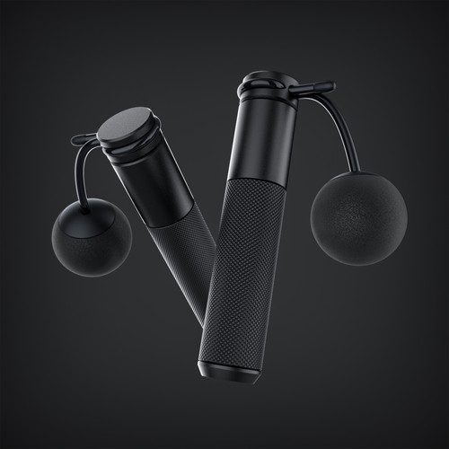 Metal design with the title 'Wireless Jump Rope'
