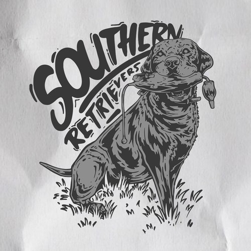 Southern design with the title 'Southern Retrievers'