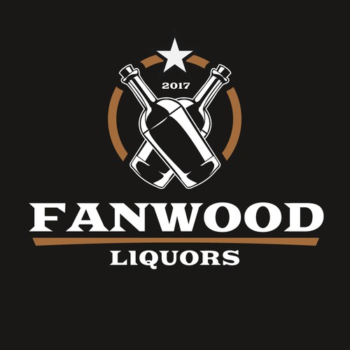 Bottle design with the title 'Logo for liquor store'