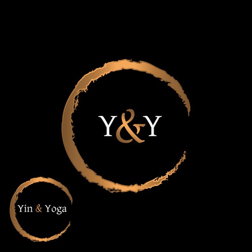 Yin-yang logo with the title 'yin and yoga'