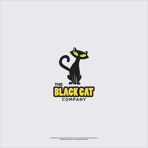 Cat brand with the title 'the black cat company'