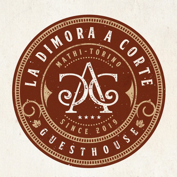 Guest house logo with the title 'LA DIMORA A CORTE'