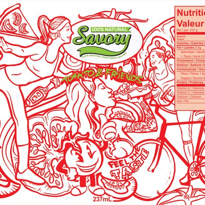 Product Label for Savory