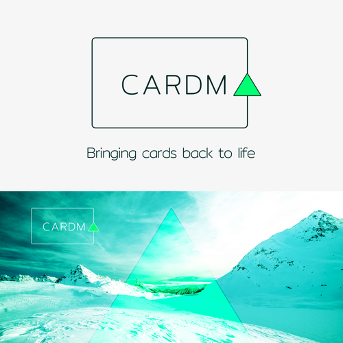 Bright website with the title 'Modern, minimalist logo for financial tech'