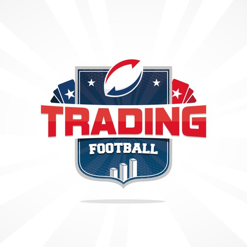 Trading logo with the title 'Trading Football Logo'