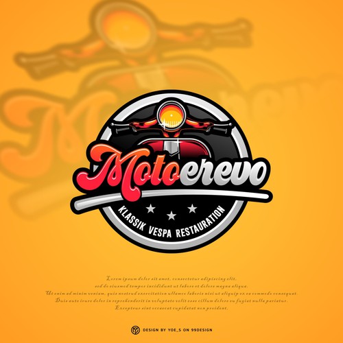 Workshop design with the title 'Motoerevo'