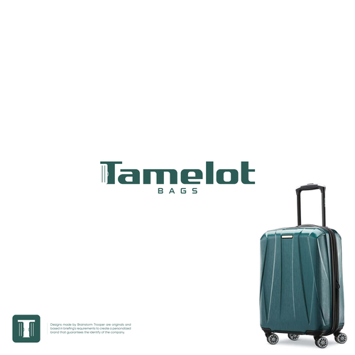 Travel agency logo with the title 'Tamelot Bags'