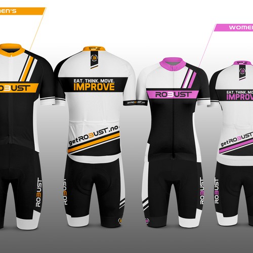 Cycling design with the title 'Robust Triathlon kit'