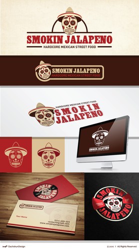 Skull design with the title 'Skull-head illustration '