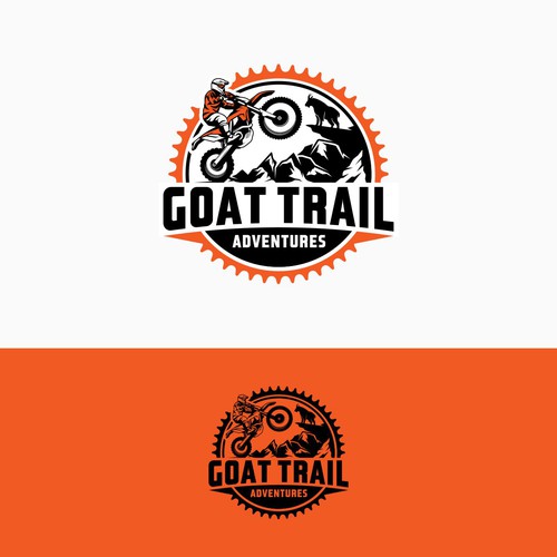 Motorcycle logo with the title 'Adventure Motorcycle logo'