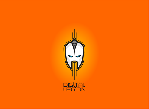 Helmet logo with the title 'Digital Legion'