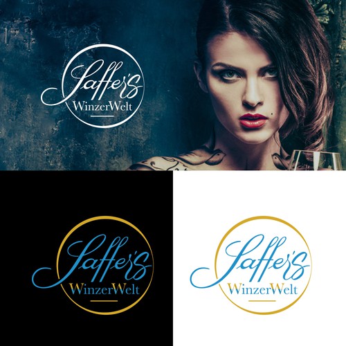 German logo with the title 'Logo for wine company. '