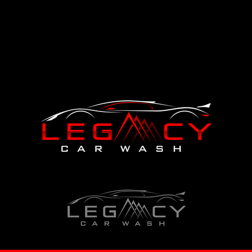 Carwash logo with the title 'Logo for Automotive Car Wash'