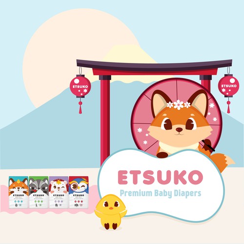 Banner artwork with the title 'Japanese style banner'