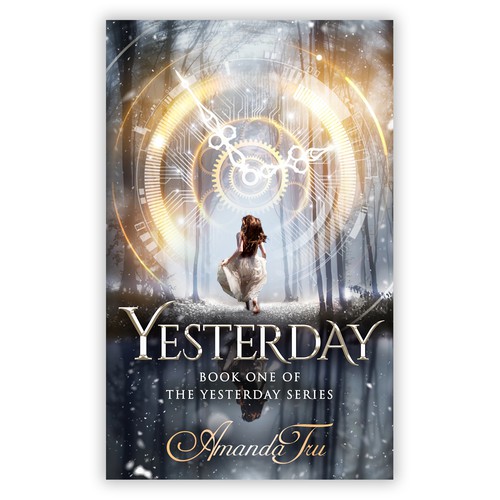 Time travel book cover with the title 'Yesterday'
