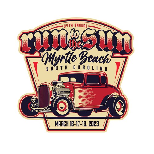 Rockabilly design with the title 'T-shirt design for car show'