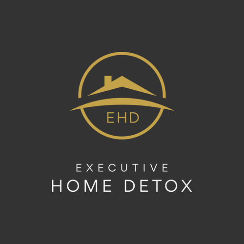 Roof design with the title 'Logo Redesign for Executive Home Detox'