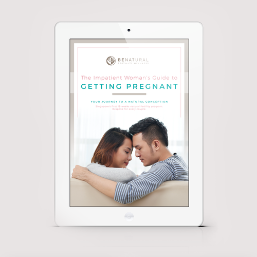 Editorial design with the title 'Fertility Ebook Design'