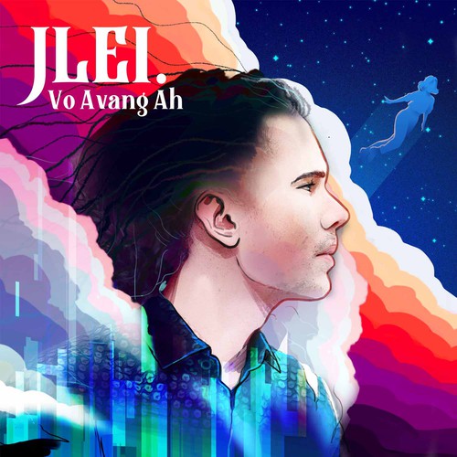 Reggae design with the title 'Album Cover Jlei'