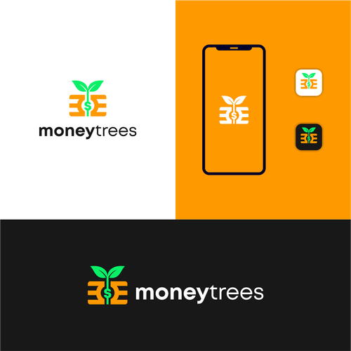 Tree logo with the title 'Money Trees Logo '