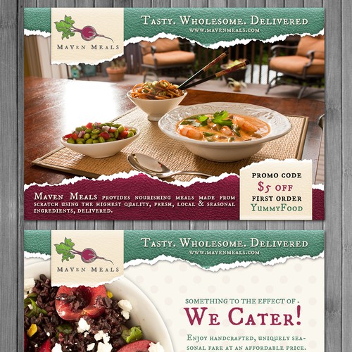 Scratch design with the title 'Mavin Meals'
