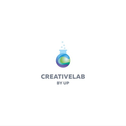 Fluid design with the title 'Logo idea for Creative Lab'