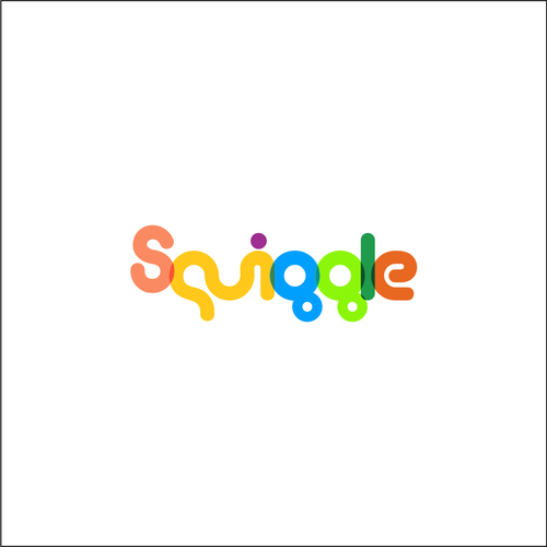 Text logo with the title 'squiggle'