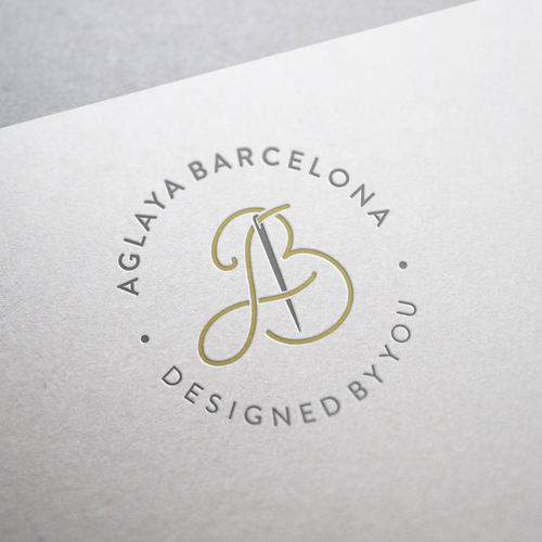 Needle logo with the title 'Aglaya Barselona'