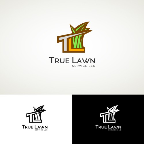 Lawn care logo with the title 'True Lawn Service'