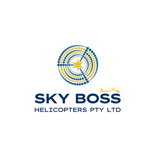 Tourism brand with the title 'Sky Boss Helicopters © 2025'