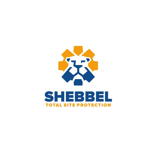 Construction logo with the title 'Shebbel total protection logo design'