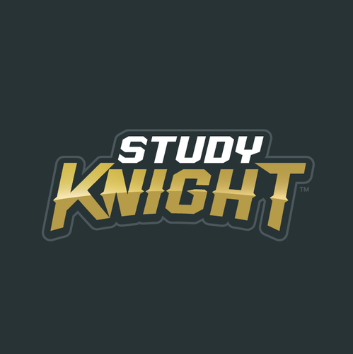Knight design with the title 'Study Knight Logo Design'