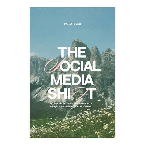 Nature book cover with the title 'Book cover design'