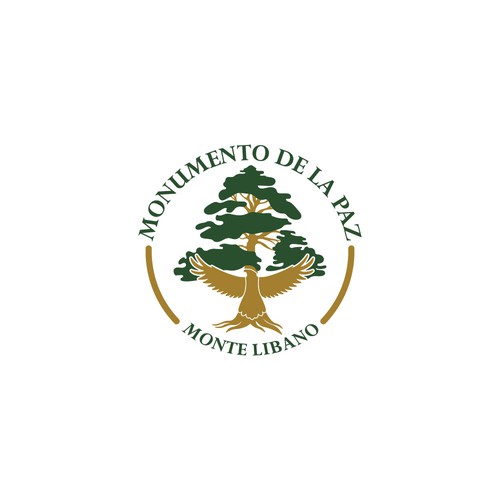 Monument logo with the title 'Logo for a peace monument'