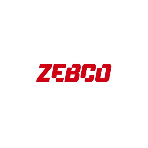 Custom font design with the title 'ZEBCO brand - logo refresh'