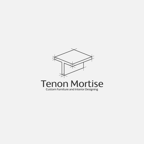 Furniture brand with the title 'logo concept for Tenon Mortise'