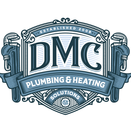 Heating design with the title 'DMC Plumbing & Heating solutions'